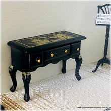 Dollhouse-miniature-black-elegant-furniture