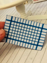Blue Tea Towel - Miniature