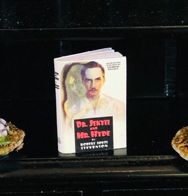 Dollhouse miniature book Jekyll and Hyde