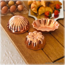 Dollhouse miniature bundt pans baking day