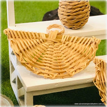 Rattan Fan x 1 -  Miniature