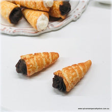 Chocolate Cream Horns x 2 -  Miniature