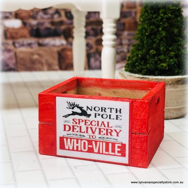 Delivery to Whoville Crate - 4 cm- Miniature