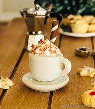 Dollhouse miniature coffee and cream accessory cafe barista