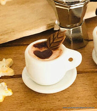 Dollhouse miniature Cup of Coffee Barista  cafe