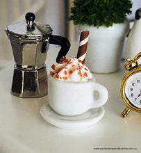Dollhouse miniature coffee and cream accessory cafe barista