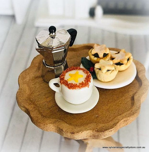 Dollhouse miniature barista coffee cup cafe