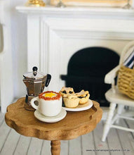 Dollhouse miniature barista coffee cup cafe