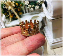 Dollhouse miniature gold crown