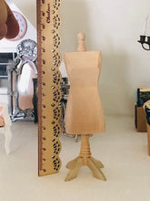 Dressmaker's Dummy Barewood - 12 cm high - Miniature