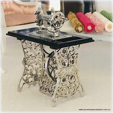 Dollhouse miniature elegant sewing workroom parlour