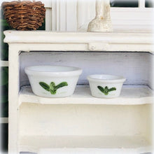 Kitchen bowls with 3 Designs: Rooster, Flowers or Herbs