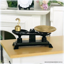 Dollhouse Black Gold scales vintage style