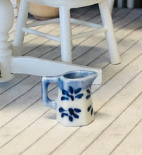 Dollhouse farmhouse miniature blue jug