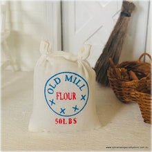 Dollhouse sack of flour farmhouse old mill bakery
