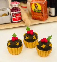 Dollhouse miniature star cupcakes Christmas food