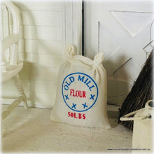 Dollhouse sack of flour farmhouse old mill bakery