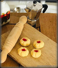 Dollhouse miniature christmas baking jam drops
