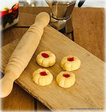 Dollhouse miniature christmas baking jam drops