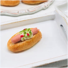 Dollhouse miniature food savoury buns bakery