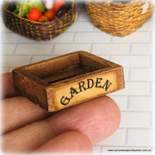 Dollhouse miniature garden crate potting shed convservatory
