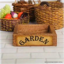 Dollhouse miniature garden crate potting shed convservatory