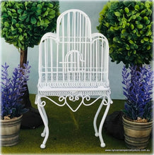 White Bird Cage  - Miniature