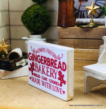 Sign - Gingerbread Bakery- Miniature