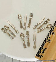 Dollhouse miniature cutlery knives forks spoons