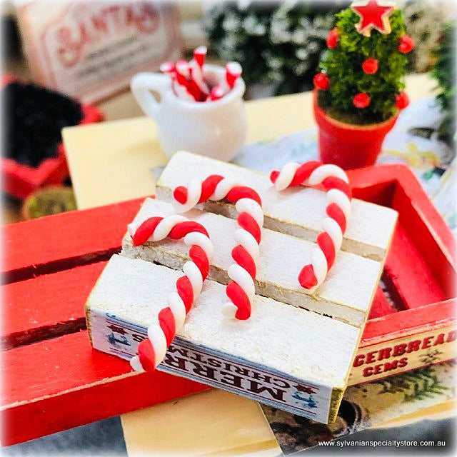 Candy Canes x 3 - Miniature