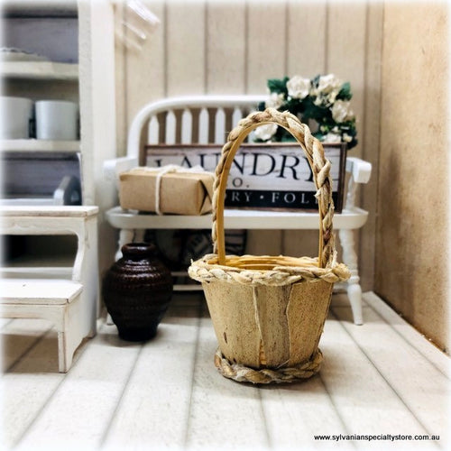 Large Basket (Handle is optional) - 7 cm high - Miniature