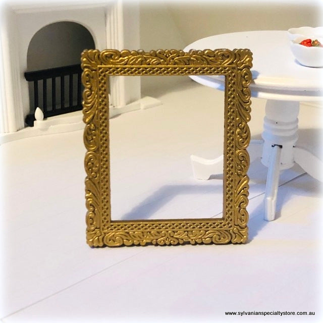Dollhouse picture frame metal ornate