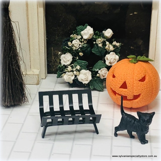 Black Metal Log Holder - Miniature