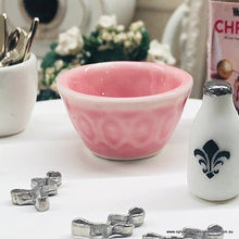 Dollhouse farmhouse baking bowl pink