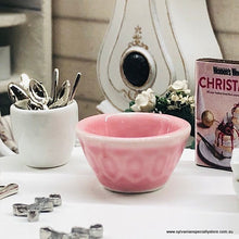 Dollhouse farmhouse baking bowl pink