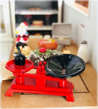 Dollhouse miniature red scales