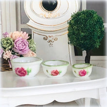 Rose Bowls - set of 3 - Miniature
