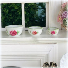 Rose Bowls - set of 3 - Miniature