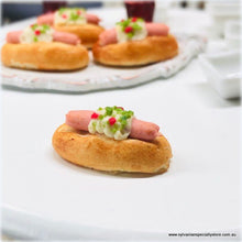Dollhouse miniature food savoury buns bakery