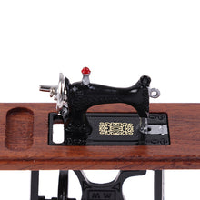 Sewing Machine Black/Wood - Miniature