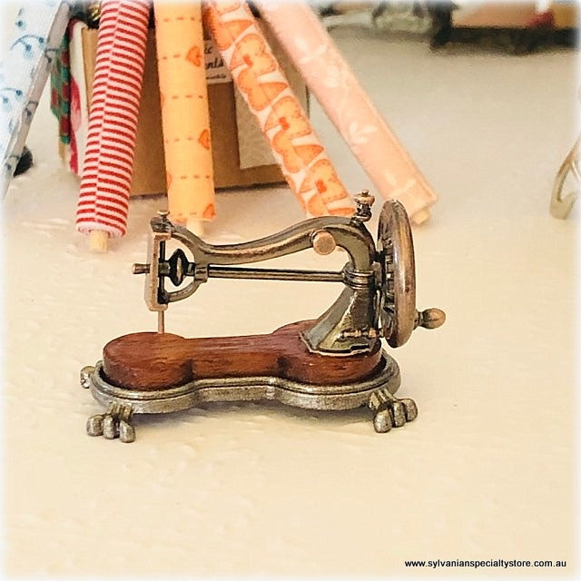 Dollhouse miniature vintage style sewing machine