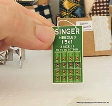 Singer's Sewing Needles Display Card - Miniature