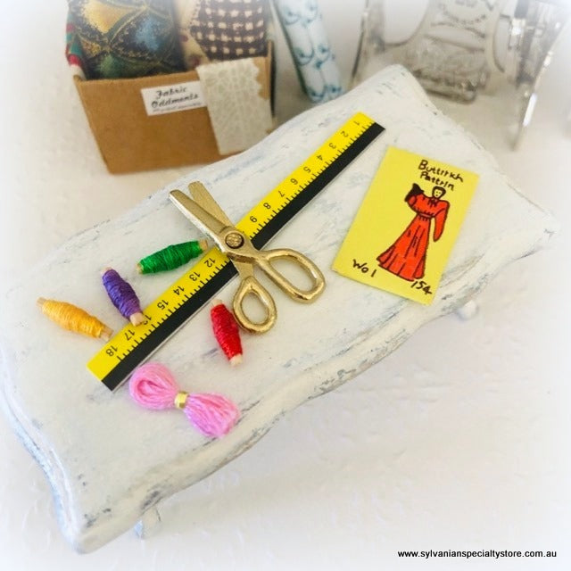 Dollhouse Sewing accessories seamstress dressmaker