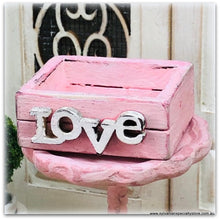 Shabby Chic Pink Crate - Miniature