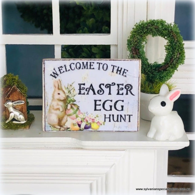 Easter Egg Hunt Sign - Miniature