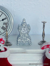 Silver Mantle Clock - miniature