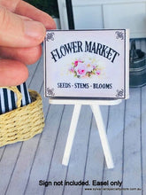 Sign - Flower Market - Miniature