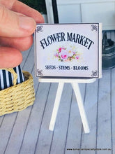 Sign - Flower Market - Miniature