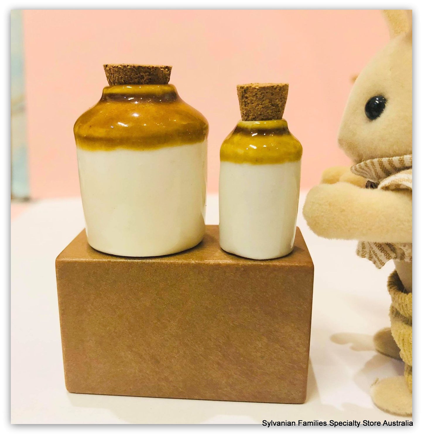 Stoneware Jars x 2