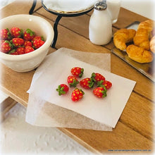 Dollhouse miniature straweberries fruit